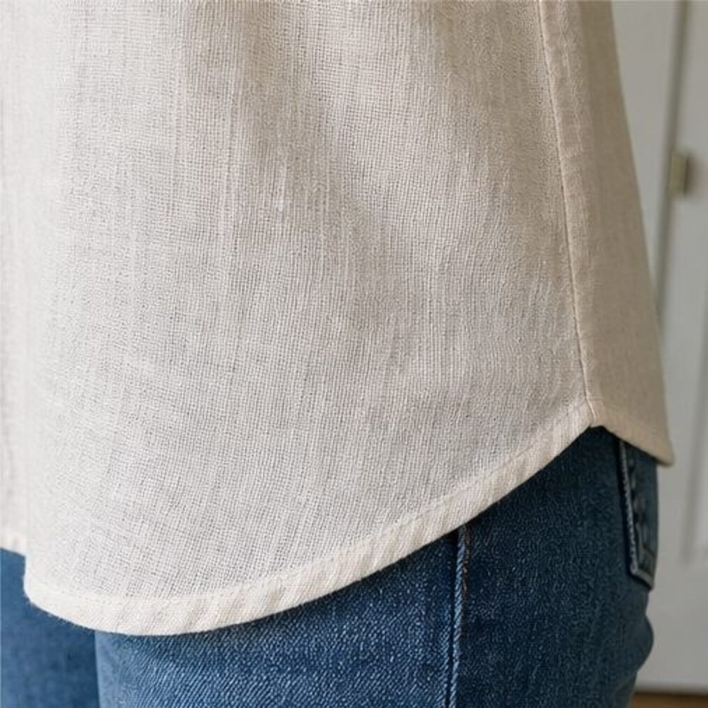 Cream V Neck Top - Picture 6 of 6